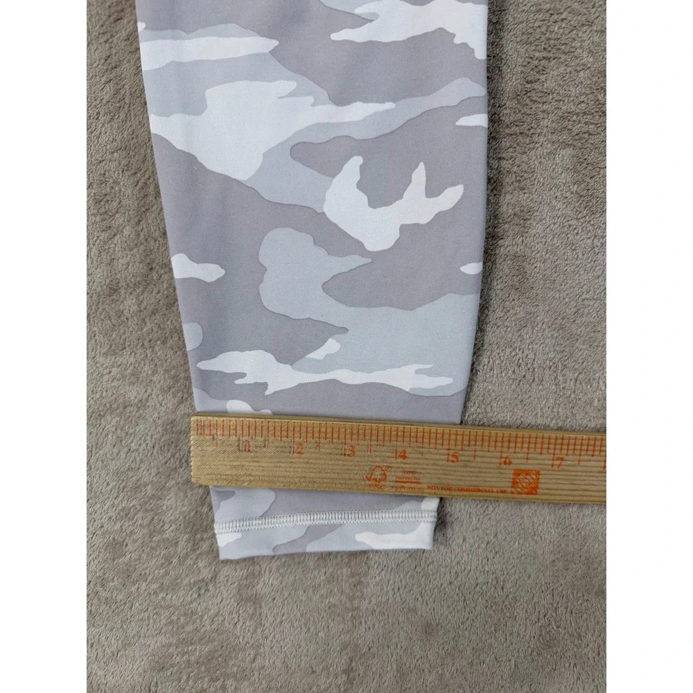 Athleta Elation Tight Grey‎ Leggings Womens Size 1X White Camo